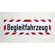 Magnetschild Schild Begleitfahrzeug (65 x 20 cm)
