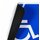 Magnetschild Beförderung von Menschen mit Behinderungen / Schwerbehinderten-Transport Krankentransport Rollstuhlfahrer Rollstuhl / Schild magnetisch  (25 x 25 cm)