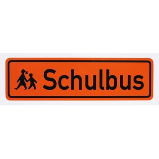 Magnetschild Schulbus / Zusatzkennzeichnung / Schulbusschild Schild magnetisch / lieferbar in drei Größen (45 x 13 cm)