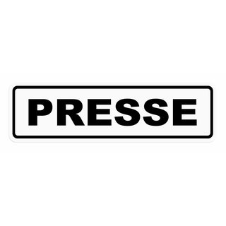 Magnetschild Schild PRESSE (65 x 19 cm)