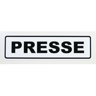 Magnetschild Schild PRESSE (65 x 19 cm)