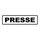 Magnetschild Schild PRESSE (65 x 19 cm)
