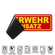 Magnetschild Schild FEUERWEHR IM EINSATZ (35 x 10 cm)