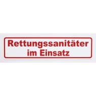 Magnetschild Schild Rettungssanitäter im Einsatz (35 x 9 cm)