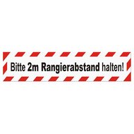 Magnetschild Schild Bitte 2m Rangierabstand halten (65 x 13 cm)