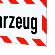 Magnetschild Schild Messfahrzeug (45 x 15 cm)