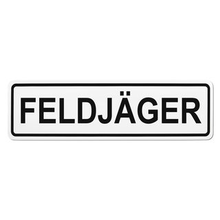 Magnetschild Schild FELDJÄGER (35 x 10 cm)