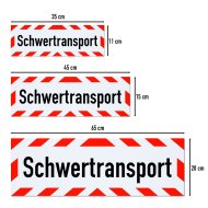 Magnetschild Schild Schwertransport (45 x 15 cm)