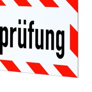 Magnetschild Schild Bauwerksprüfung (35 x 11 cm)