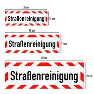 Magnetschild Schild Straßenreinigung (35 x 11 cm)