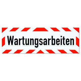 Magnetschild Schild Wartungsarbeiten (65 x 20 cm)