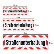 Magnetschild Schild Straßenunterhaltung (35 x 11 cm)