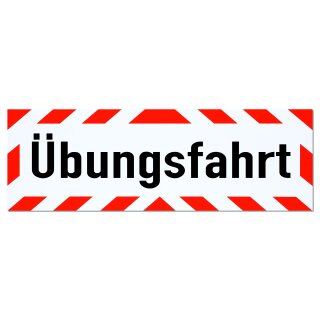 Magnetschild Schild Übungsfahrt