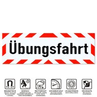 Magnetschild Schild Übungsfahrt