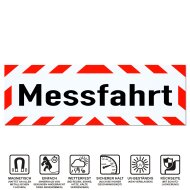 Magnetschild Schild Messfahrt