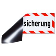 Magnetschild Schild Verkehrssicherung (45 x 15 cm)