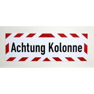 Magnetschild Schild Achtung Kolonne (65 x 20 cm)