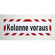 Magnetschild Schild Kolonne voraus (35 x 10 cm)