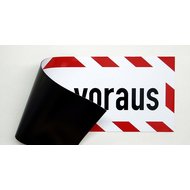 Magnetschild Schild Kolonne voraus (35 x 10 cm)